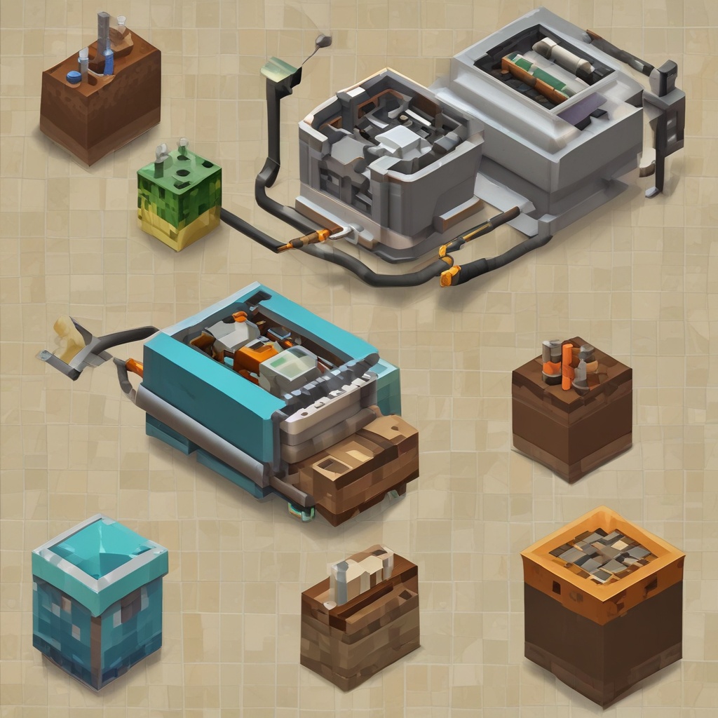 Free-sized image illustrating Minecraft electrical work mod